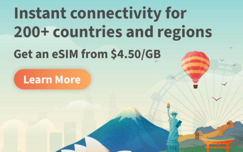 旅行电话卡eSIM：Airalo 优惠码